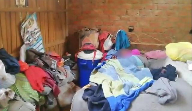 Vecinos esperan que mujer sea llevada a un centro especializado, pues ellos no pueden atenderla las 24 horas del día. Foto: WhatsApp RTV