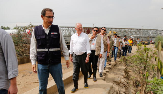 Vizcarra: Nuevo puente en Huachipa estaría listo en un mes