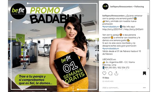 Instagram: gimnasio ofrece promoción al estilo 'Exponiendo Infieles' para parejas peruanas