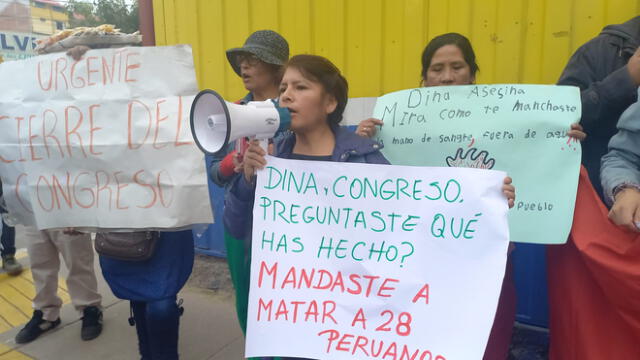 Manifestaciones contra Dina Boluarte en Cusco. Foto: URPI/Luis Álvarez