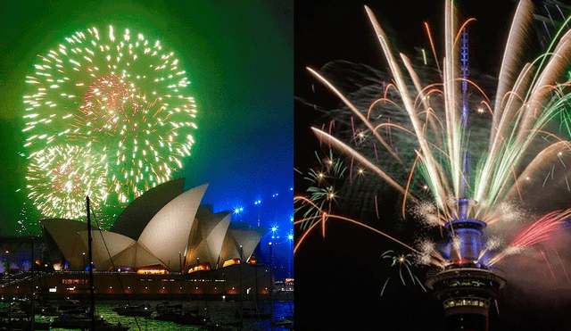 Año Nuevo 2018: Australia celebra con espectaculares fuegos artificiales [VIDEO]