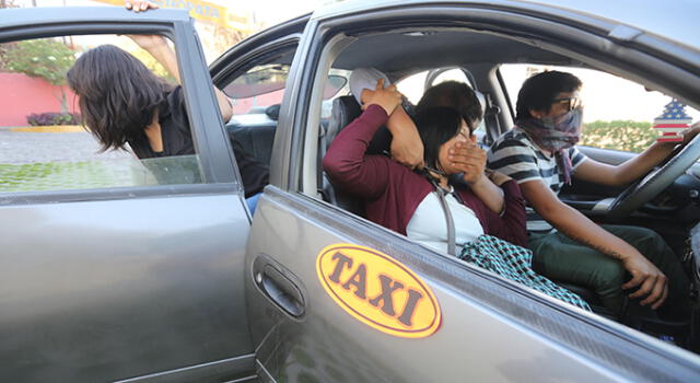 Así roban en taxis