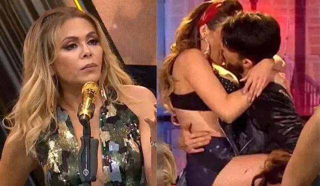Gisela se mostró incómoda luego del beso entre Lucecita y el doctor Capillo. Foto: Composición La República/Captura América TV