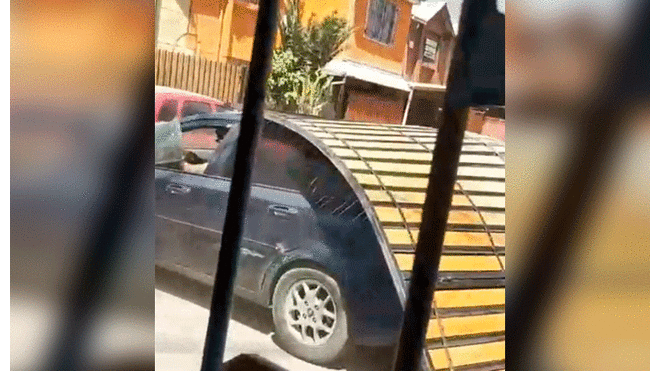 Hombre destruye vivienda de su expareja con su automóvil