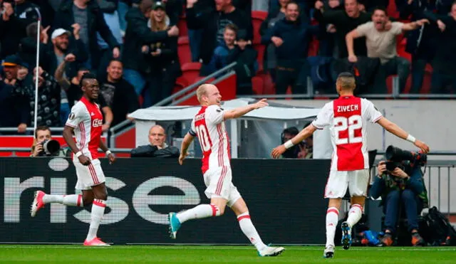 Goles y resumen: Ajax goleó sin problemas a Lyon por las semifinales de la Europa League [VIDEO]