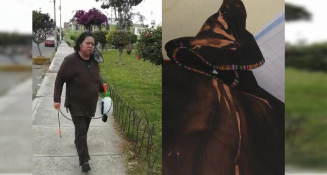 Joven animalista denunció a mujer de atacarlo con lejía en Tacna. Su ropa quedó dañada.