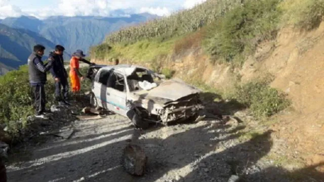Huancavelica: auto cae a un abismo y deja seis muertos 