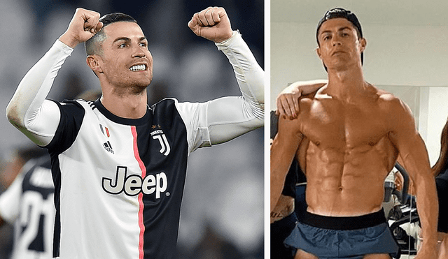 Cristiano Ronaldo hace gala de su buen estado físico.