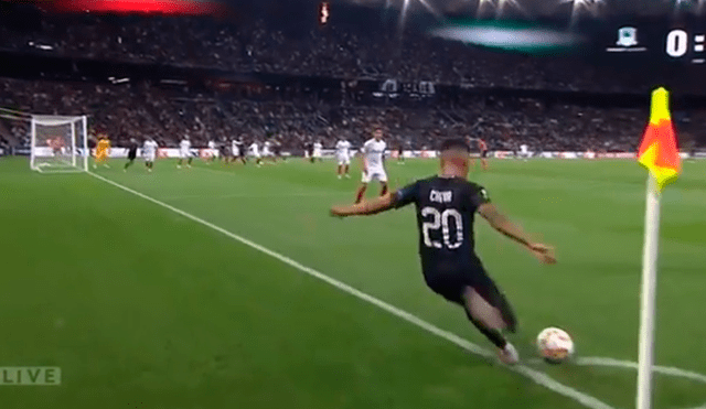 Sevilla vs Krasnodar: el preciso centro de Cueva que pudo ser gol [VIDEO]