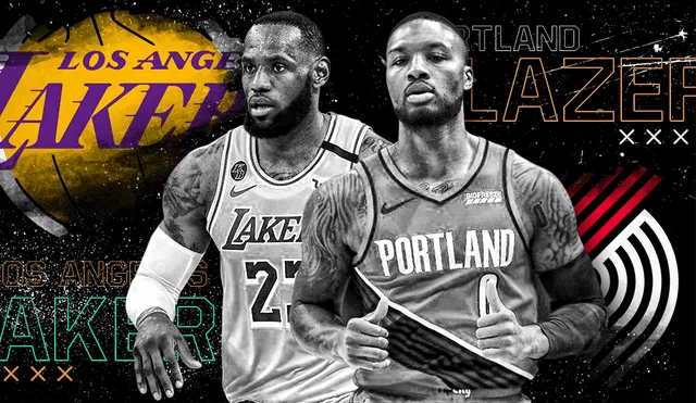 Lakers enfrentan a los Portland por la NBA. (Créditos: Gerson Cardoso)