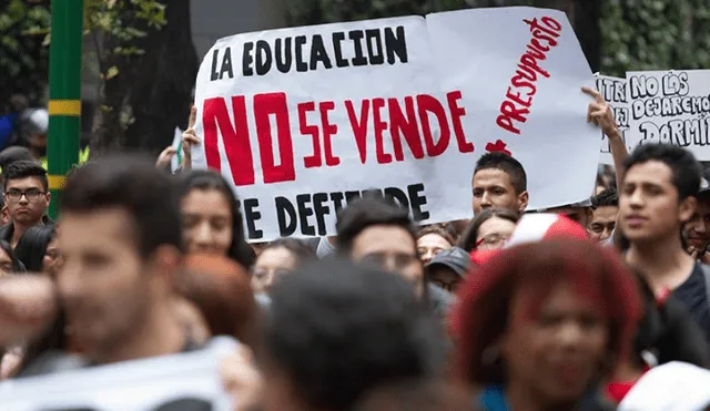 La movilización es convocada por estudiantes universitarios. Créditos: Publimetro Colombia