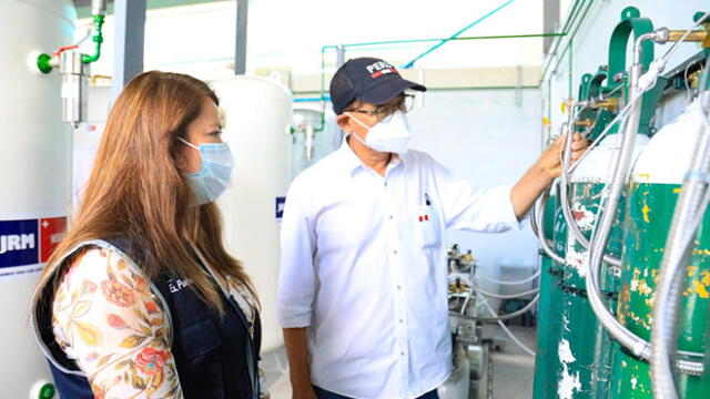 Hospital de Moyobamba reforzará atención a pacientes con COVID-19 tras contar con nueva planta de oxígeno medicinal. Foto: Twitter / Minsa.