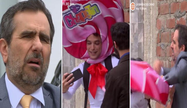 Diego Montalbán quedó horrorizado al ver a su hijo vestido de chupete. Foto: composición LR/América TV