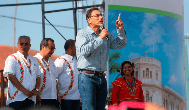 Martín Vizcarra envió un mensaje al pueblo peruano desde Iquitos. Foto: Presidencia