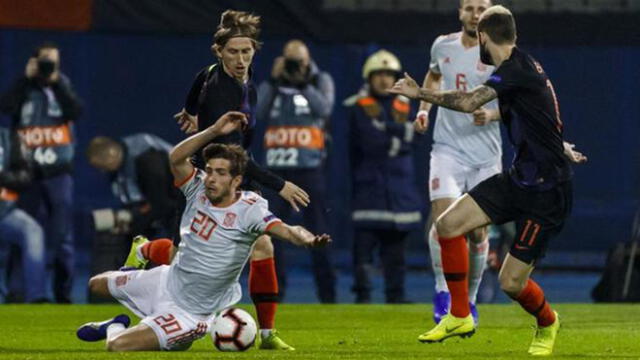 Sobre el final Croacia venció a España por la UEFA Nations League [RESUMEN Y GOLES]