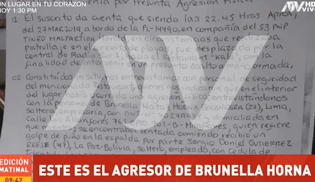 Revelan identidad de extranjero agresor de Brunella Horna en restaurante [VIDEO]