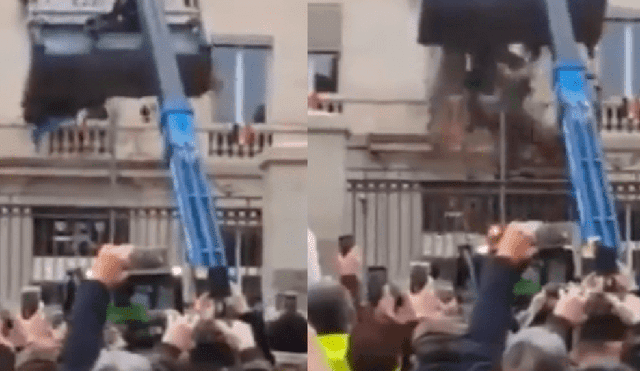 Protestas en Francia: arrojan cargamento de estiércol a las oficinas de Emmanuel Macron 