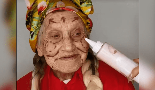 Facebook: colocan maquillaje a una abuela y ahora luce como de 20 años [VIDEO]