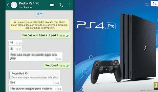 WhatsApp: Ella quiso comprar una PlayStation 4, pero recibió la peor respuesta