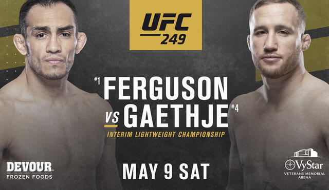 Tony Ferguson y Justin Gaethje se enfrentarán en UFC 249 por el título interino peso ligero. Foto: UFC