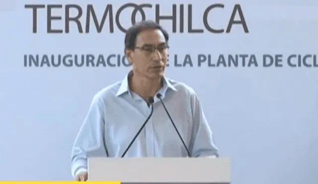 Martín Vizcarra inaugura el Ciclo combinado de Termochilca en Cañete