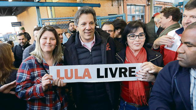 Lula anuncia a Fernando Haddad como su sustituto
