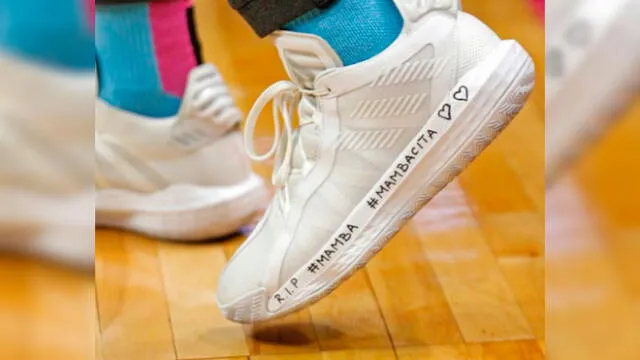 Estrellas de la NBA homenajean a Kobe Bryant con mensajes en sus zapatillas
