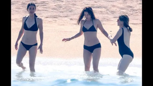Jennifer Aniston casi muestra de más por inconveniente con su bikini