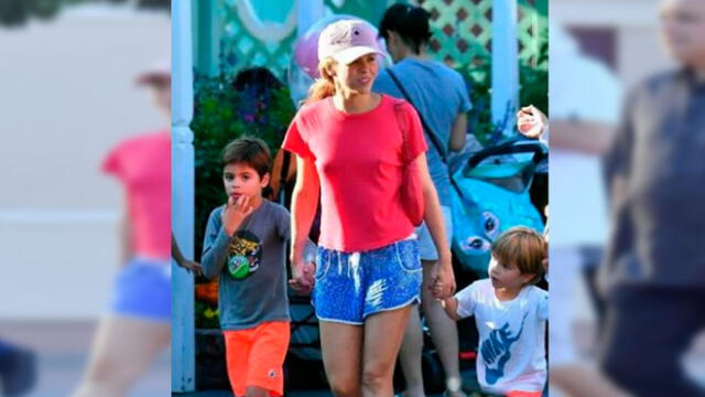 Shakira expuesta por paparazzis paseando sin prenda íntima con sus hijos [FOTOS]