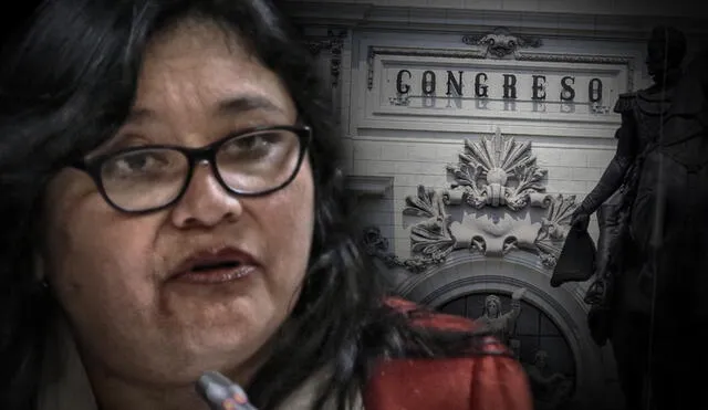 Janet Sánchez fue presidenta de la Comisión de Ética del Congreso. Composición: La República.