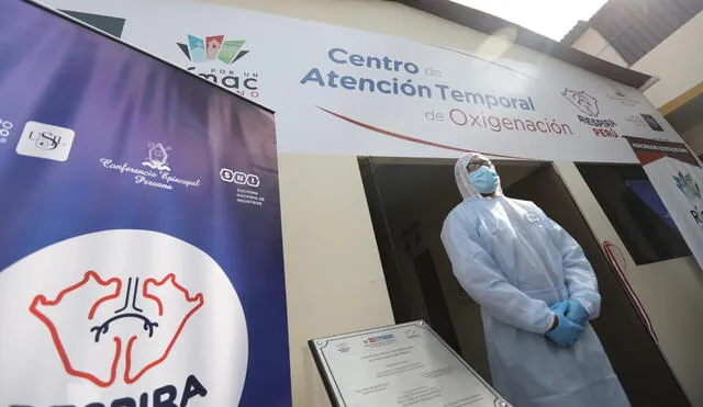 Inauguran centro de atención temporal de oxigenación. Foto: Jorge Cerdán/ La República