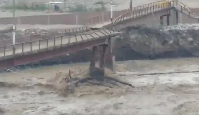 Chaclacayo: rotura de puente deja aislado a un sector de Huampaní | VIDEO