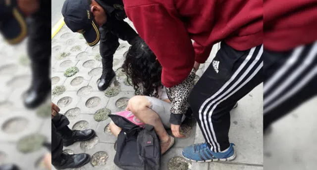 Adolescente completamente ebria se estrella contra el suelo en Arequipa  