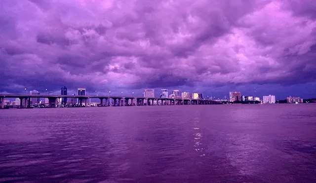 Huracán Dorian: ¿por qué el cielo se volvió púrpura en Florida?