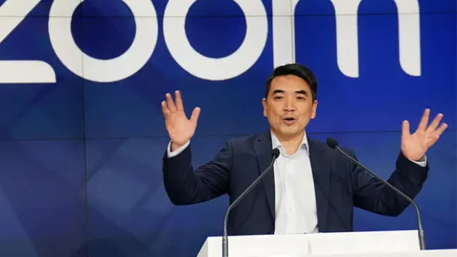 El fundador y CEO de Zoom, Eric Yuan. Foto: AFP.