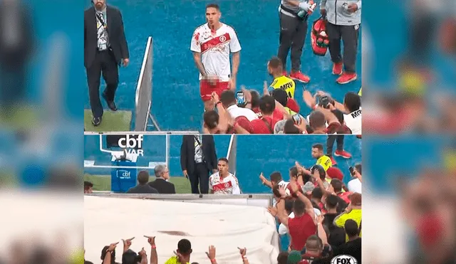 Paolo Guerrero: insultos y gestos obscenos contra hinchada del Flamengo. Foto: Captura de video.