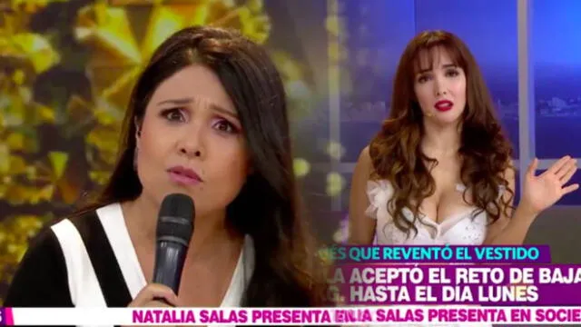 “¿Dónde está tu ex? Tu ex cintura”, dijo la influencer en el set de En boca de todos. (Foto: Captura / América TV)