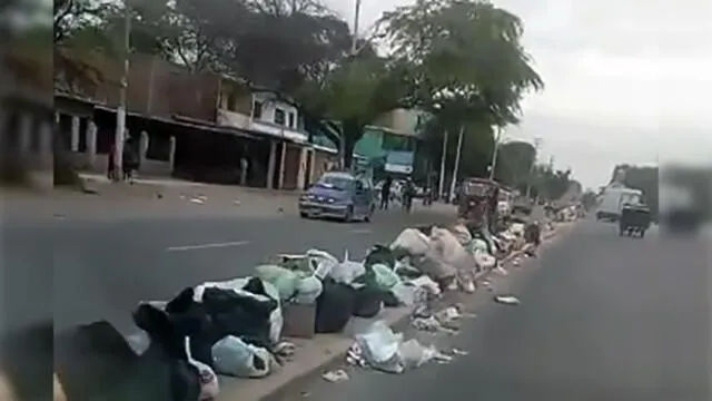Calle de Piura se ha convertido en un gran basural [VIDEO]
