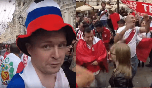 Youtube: ruso queda fascinado con el furor de los hinchas peruanos en Rusia [VIDEO]