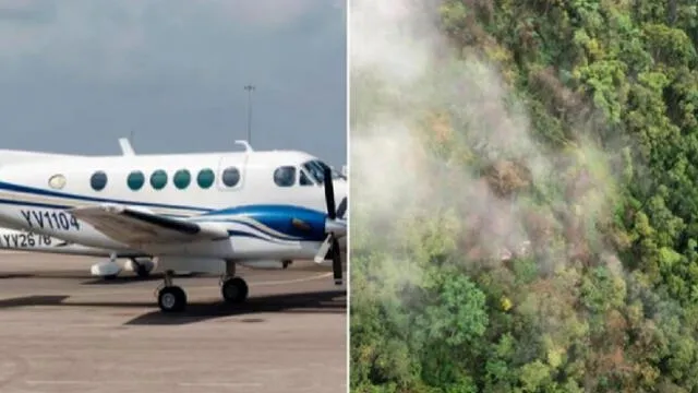 La aeronave cayó cuando estaba a punto de aterrizar en la capital de Venezuela. Foto: Difusión.