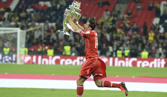 Claudio Pizarro ganó la Champions League 2012/13 con el Bayern Munich. Foto: AFP