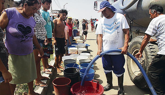 Servicio de agua potable  se restablece en Trujillo