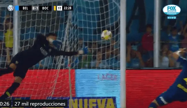 Boca vs Belgrano: La reacción felina de Andrada para salvar la portería 'xeneize' [VIDEO]
