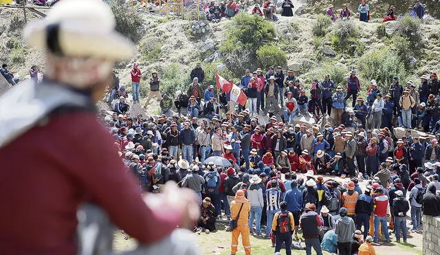 Los ciudadanos de Challhuahuacho exigen canon minero a partir de enero del próximo año. Foto: difusión
