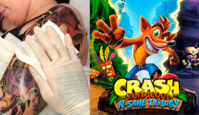 Facebook viral: fan de ‘Crash Bandicoot’ se hace tatuaje ‘ultra realista’ y resultado emociona a fans del marsupial. Foto: ikostattoo