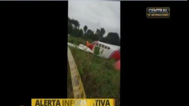 Avioneta se estrella al aterrizar en Yurimaguas 
