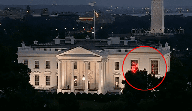 El desconcierto de medios y usuarios por misteriosas luces en la Casa Blanca [VIDEO]