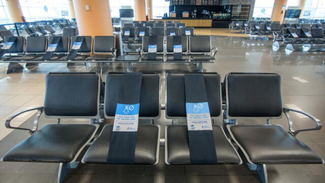 Aeropuerto Jorge Chávez presentó nuevos protocolos de seguridad. (Fotos: John Reyes / La República)