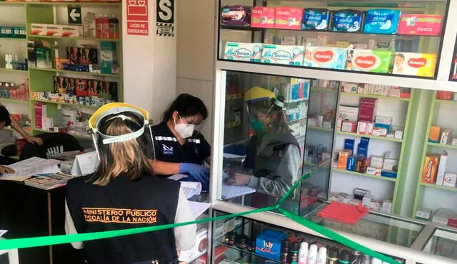 Autoridades sanitarias realizan supervisión en farmacias de Lambayeque. Foto: Gerencia Regional de Salud