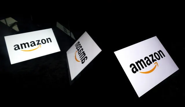 This illustration picture shows the US online retail giant Amazon logo displayed on a tablet in Paris on February 18, 2019. (Photo by Lionel BONAVENTURE / AFP)